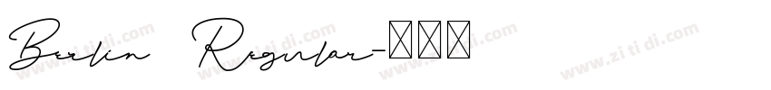 Berlin Regular字体转换
